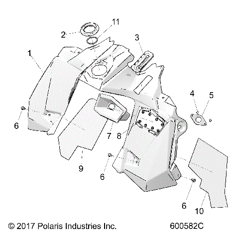BODY, CONSOLE - S22FJE8PS/8PE (600582C)