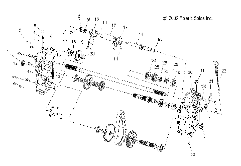DRIVE TRAIN, GEARCASE (1 of 2) - S15PU6NSL/NEL (49SNOWGEARCASE10600WIDE1)