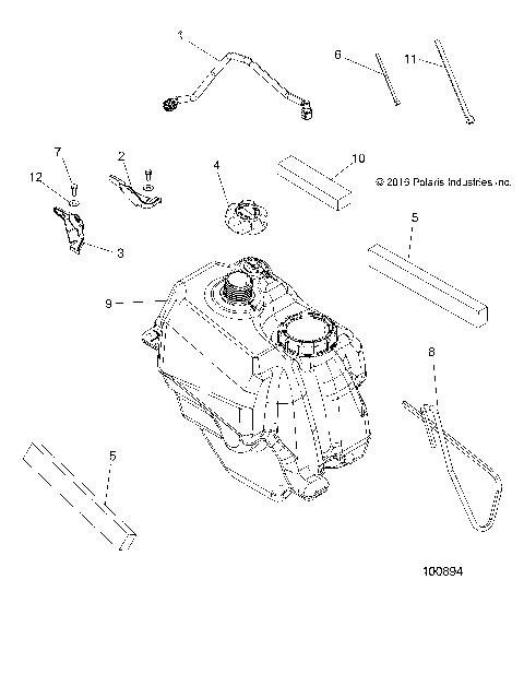 BODY, FUEL TANK ASM. - A17SHD57A9/AG/E57AS/E57AL (100894)