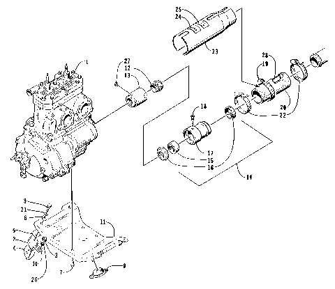 ENGINE AND RELATED ASSEMBLY [72968]