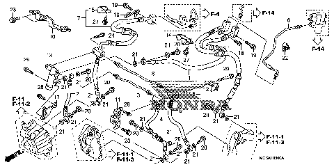 FRONT BRAKE HOSE (ST1300)
