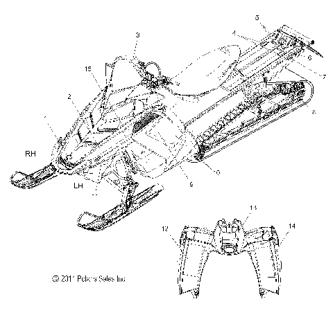 BODY, DECAL - S12CM8GSA/GSL/GEA (49SNOWDECAL12800RMK)