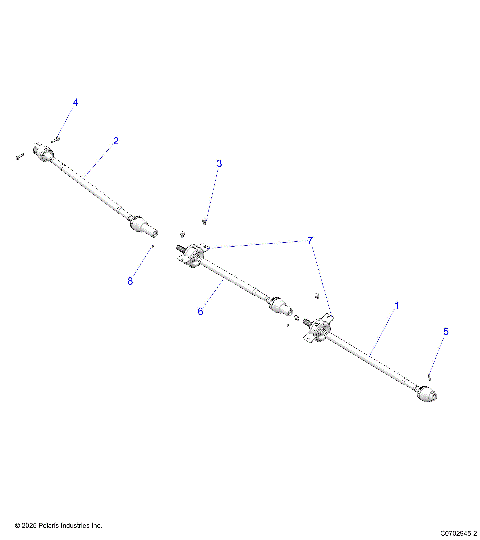DRIVE TRAIN, FRONT, MID, REAR PROP SHAFT - D22P4ED4B4/FD4B4 (C0702945)