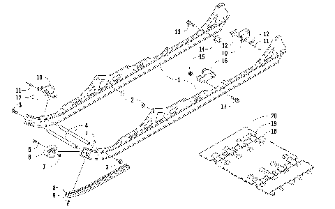 SLIDE RAIL AND TRACK ASSEMBLY [91390]