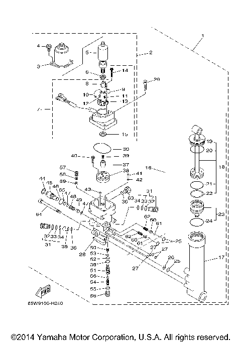 POWER TRIM TILT ASSY