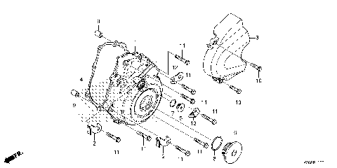 LEFT CRANKCASE COVER