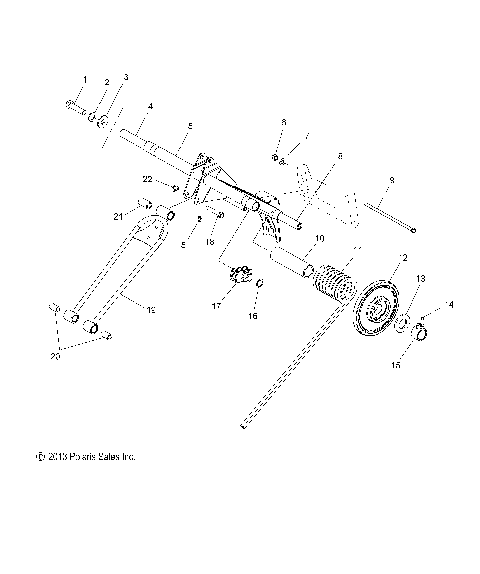 SUSPENSION, TORQUE ARM, REAR (144 Inch) - S15CK6 ALL OPTIONS (49SNOWTORQUEREAR14600RMK)