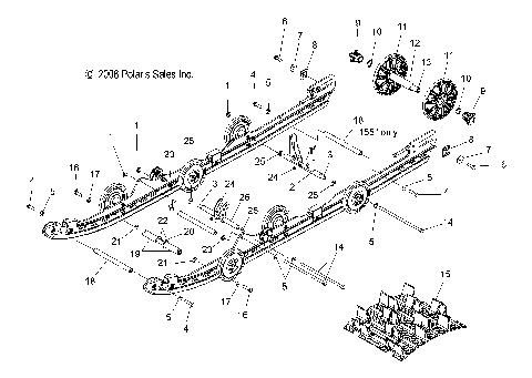 SUSPENSION, REAR - S08PK6FS/FE/PM6FS/FE (49SNOWSUSPRR08600RMK)