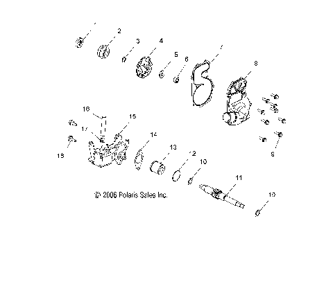 ENGINE, WATER PUMP/OIL PUMP - S07PK6FS/FE/PM6FS/PM6FSA (49SNOWWATEROILPUMP600HO)