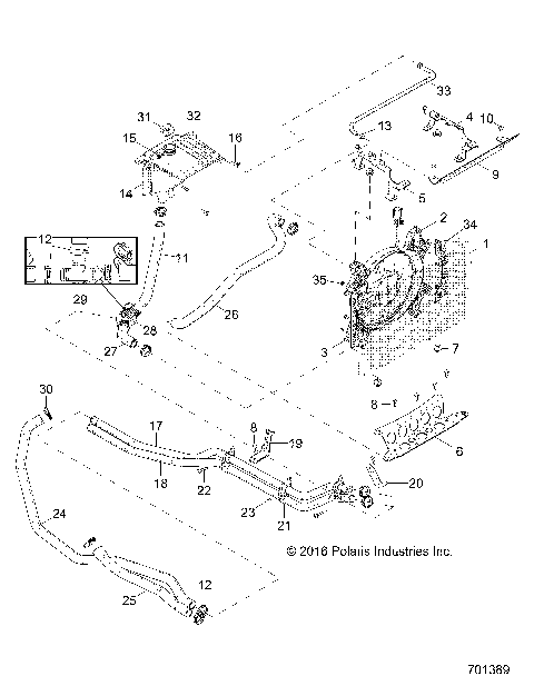 ENGINE, COOLING SYSTEM - Z17VDS92CM (701389)
