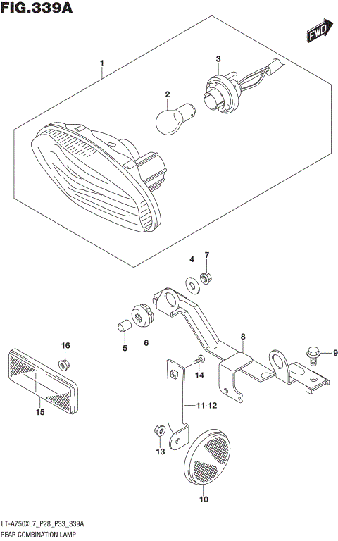 REAR COMBINATION LAMP (LT-A750XL7 P28)
