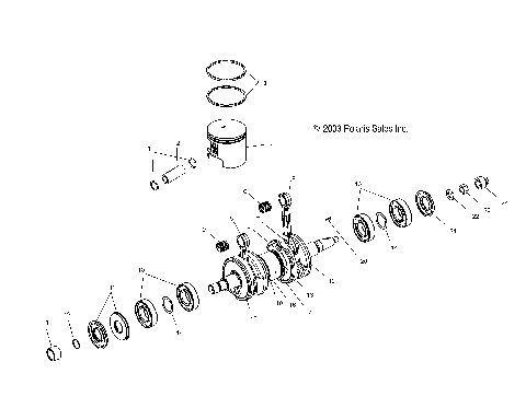 CRANKSHAFT and PISTON - W045101CA/W045101IA (4990479047C04)
