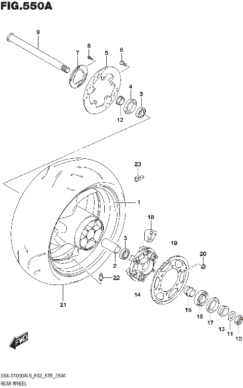 REAR WHEEL (GSX-S1000AL9 E03)