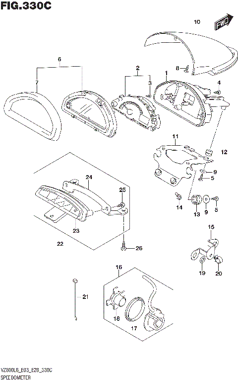 SPEEDOMETER (VZ800L6 E33)