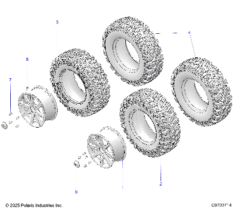 WHEELS, FRONT & REAR