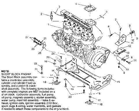 ENGINE MOUNTING SL 650 B954058 (4932923292B001)