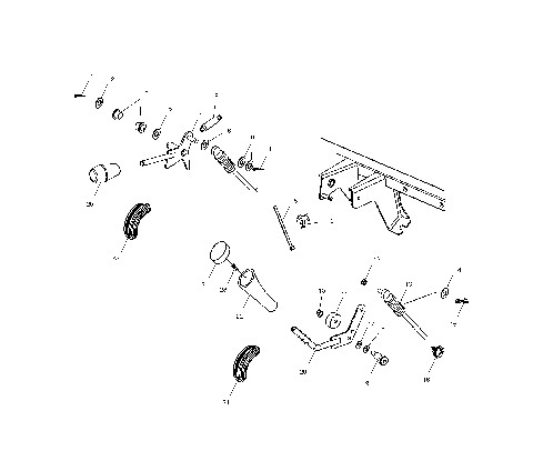 GEAR SELECTOR/DIFFERENTIAL LOCK - C10RB42AA (4976407640C13)