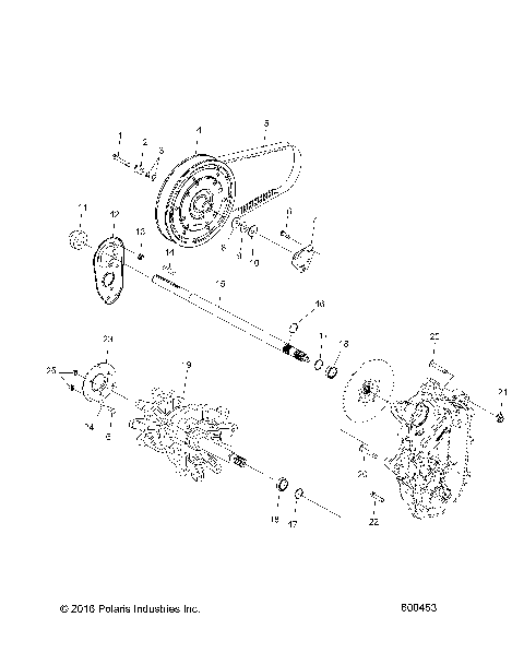 DRIVE TRAIN, JACKSHAFT and DRIVESHAFT - S17MBX6JSA/JEA (600453)