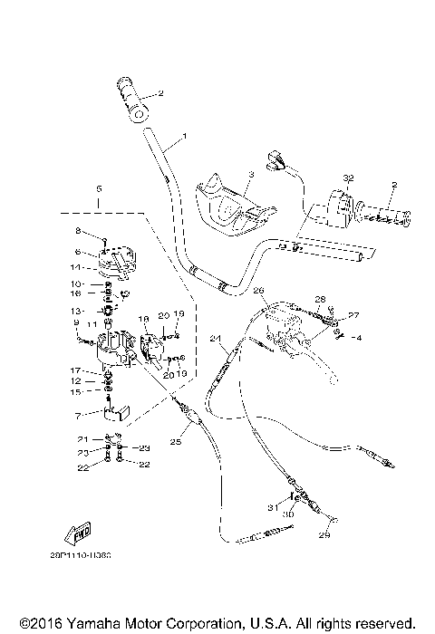 STEERING HANDLE CABLE