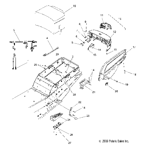 CHASSIS, REAR/TAILLIGHT ASM - S07PY7FS/FE (49SNOWCHASSISRRFSTCRSR)