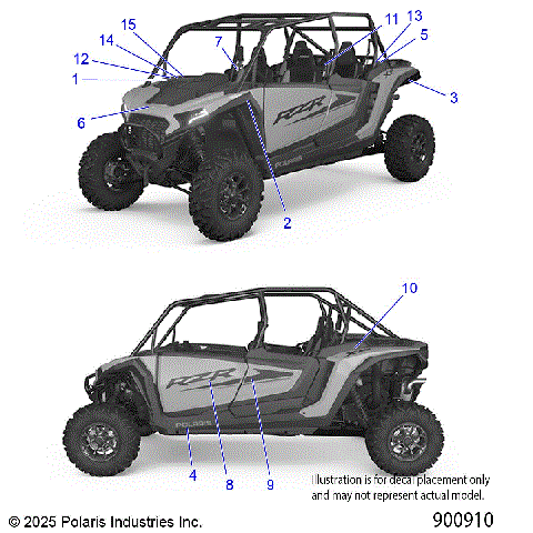BODY, DECALS - Z25NME99A4/A5/B4/B5  (900910)