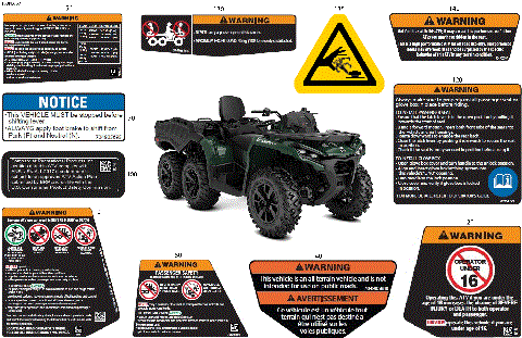 07- Body - Warning Decals Front Section