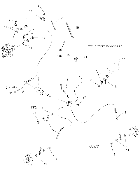 BRAKES, BRAKE LINES - A20SEE57A1/A4/A7/A9/B1/B4/B7/B9 (100579)