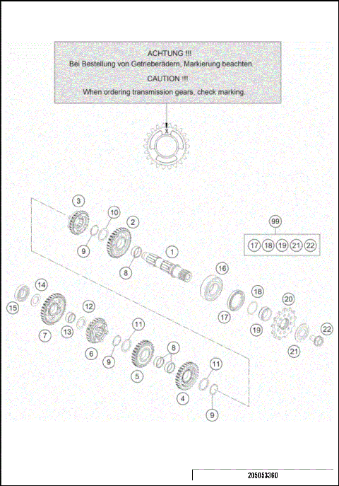 TRANSMISSION II - COUNTERSHAFT