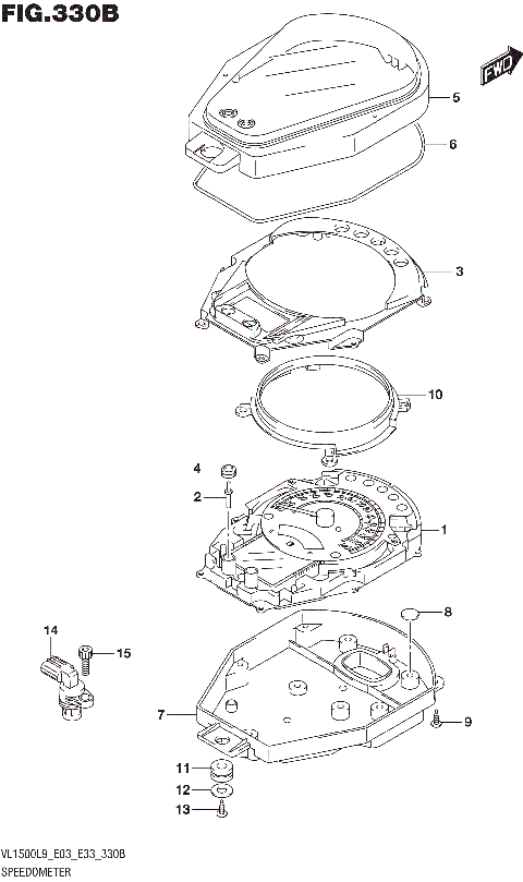 SPEEDOMETER (VL1500BL9 E33)