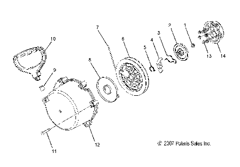 ENGINE, RECOIL STARTER - S09MX6FE (49SNOWRECOIL08600RR)