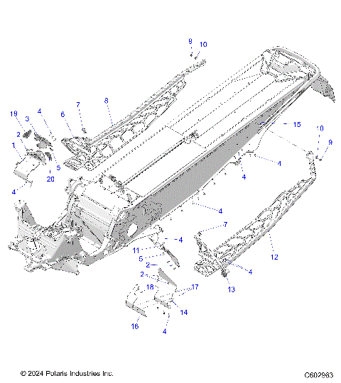 CHASSIS, FOOTRESTS, and RUNNINGBOARDS - S25TDV8MS (C602963)