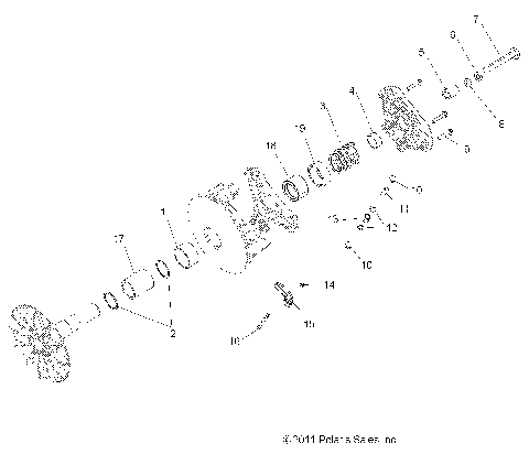 DRIVE TRAIN, PRIMARY CLUTCH - A19DBA50A5 (49RGRCLUTCHDRV12RZR570)