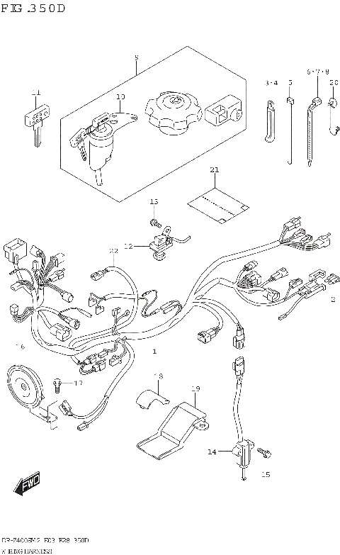 WIRING HARNESS (DR-Z400S:E33)