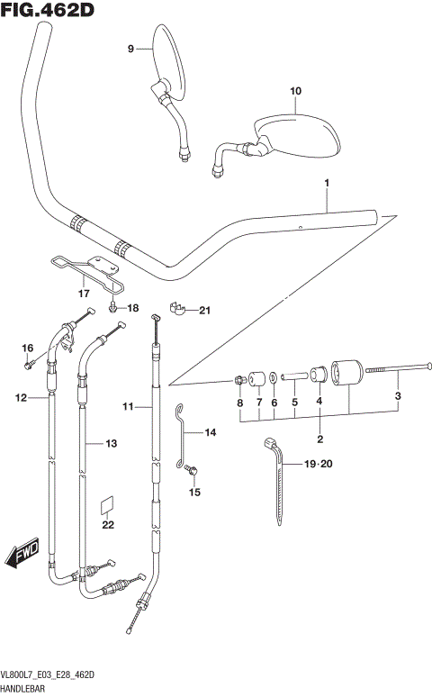 HANDLEBAR (VL800TL7 E03)