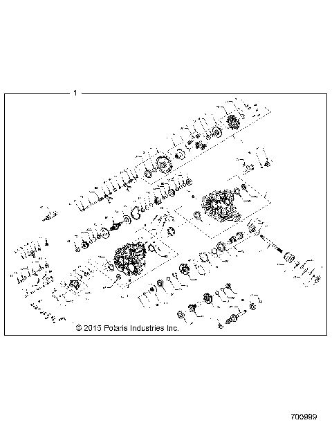DRIVE TRAIN, MAIN GEARCASE INTERNALS - R16RTE87F1/U87FK (700999)
