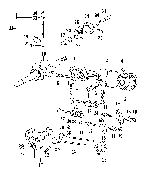 PISTON AND CRANKSHAFT ASSEMBLY [74817]