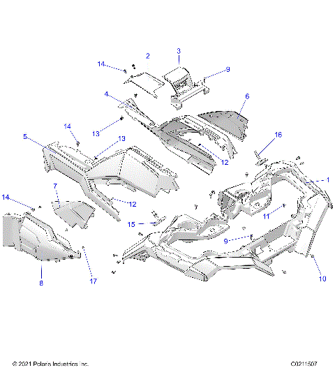 BODY, FRONT CAB - A22SXZ95AK (C0211507)