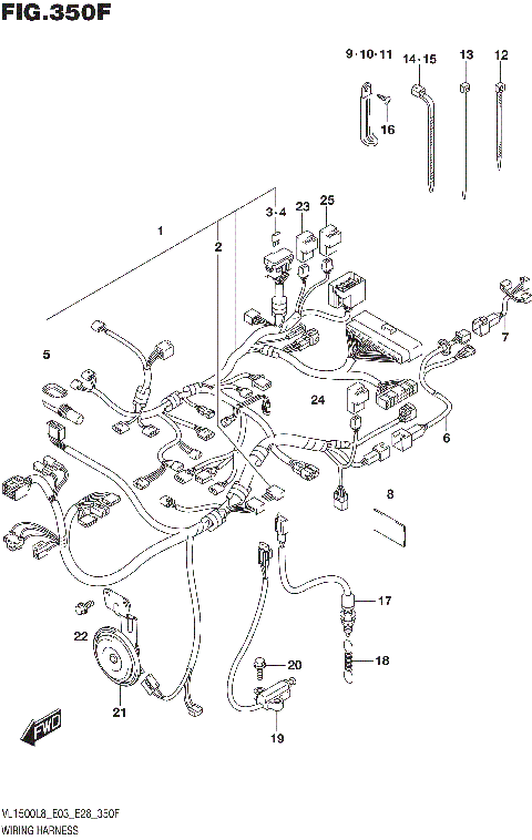 WIRING HARNESS (VL1500TL8 E28)