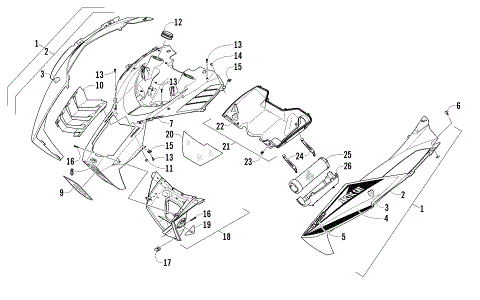 HOOD AND AIR INTAKE ASSEMBLY
