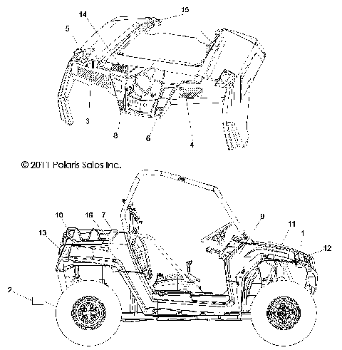 BODY, DECALS - R13VH76AC/AD/AN/AS/EAI (49RGRDECAL12RZR)