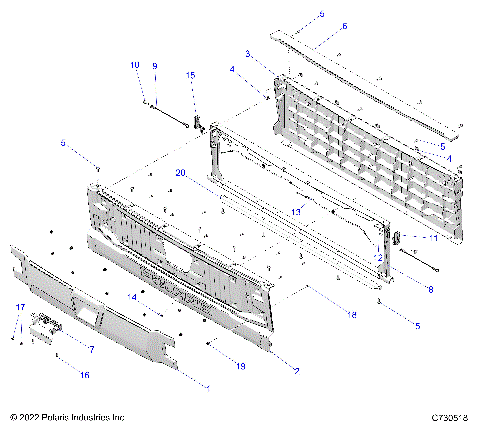 BODY, BOX, TAILGATE ASM. - G24GZK99A/99B (C730518)