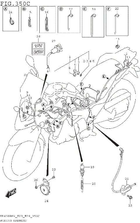 WIRING HARNESS (DL650AM4 E33)