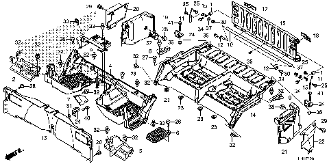 BED PLATE@REAR GATE (2)