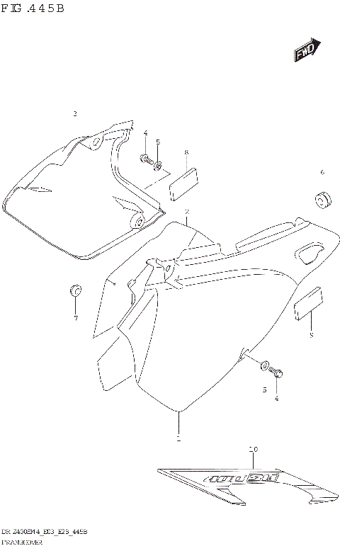 FRAME COVER (DR-Z400SM:E33)