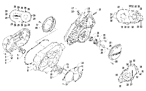 CLUTCH/V-BELT/MAGNETO COVER ASSEMBLY [94552]