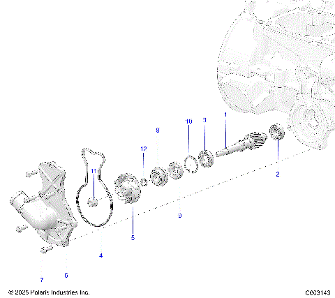 ENGINE, WATER PUMP - S26AJB6RSL/REL/AJE6RSL (C603143)