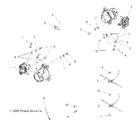 BRAKE LINES, REAR - A07MH76FA (49ATVBRAKERR078EFIIN)