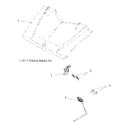 BODY, HOOD LATCH - R16RCA57A1/A4/B1/B4 (49RGRLATCH12CREW)