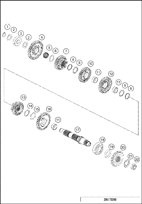 TRANSMISSION II - COUNTERSHAFT