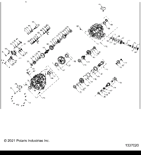 DRIVE TRAIN, MAIN GEARCASE INTERNALS - R22RSB99AZ/BZ (1337020)